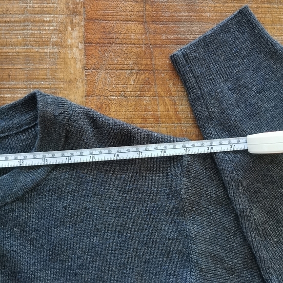 Grey Knit Henley Top - Picture 5 of 9
